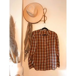 Vintage Plaid Top